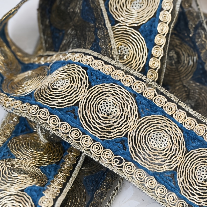 Handmade European-style Embroidered Lace, 126cm